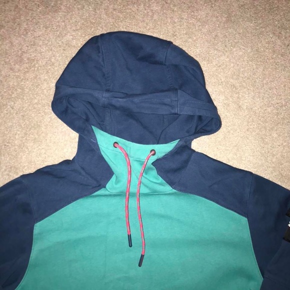 The north face hoodie turquoise and blue north face hoodie men’s size XS - Picture 3 of 4